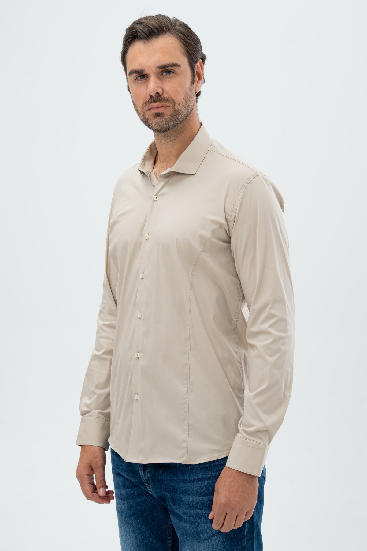 CAMASA SLIM FIT TWN  - Bej