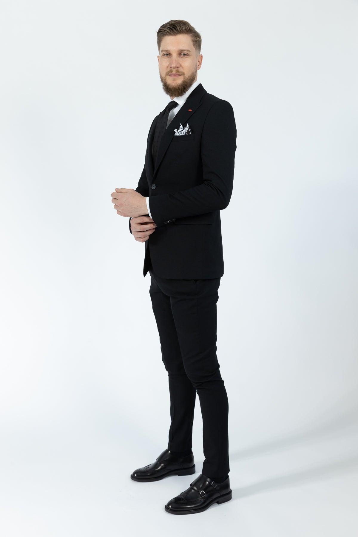 COSTUM SLIM FIT SLIM FIT  - Negru