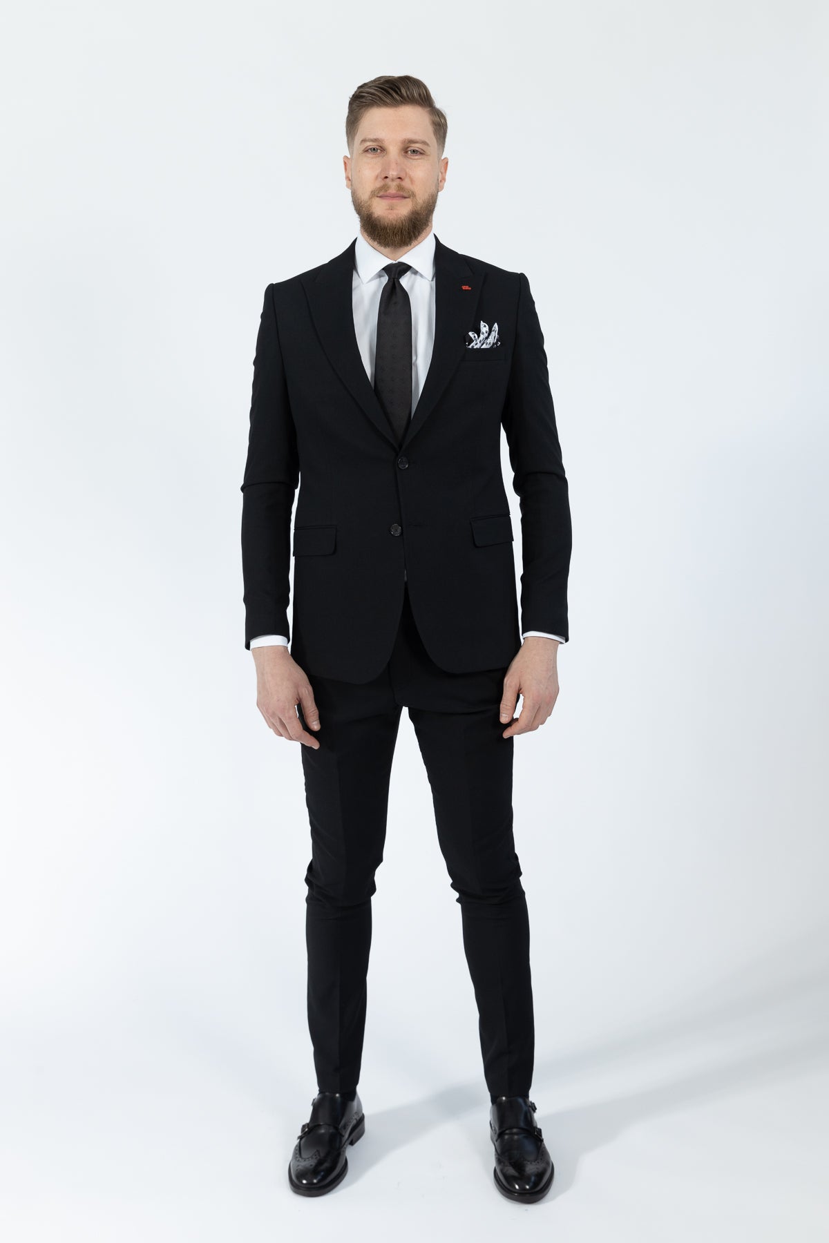 COSTUM SLIM FIT SLIM FIT  - Negru