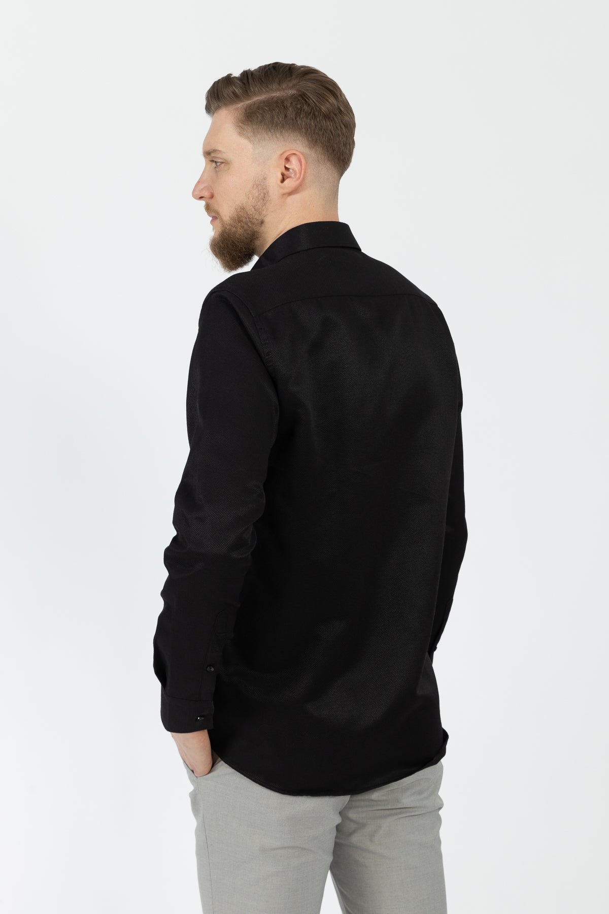 CAMASA SLIM FIT TWN  - Negru