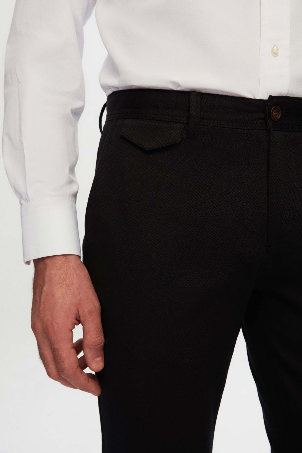 PANTALONI CHINO SLIM FIT TWN  - Negru