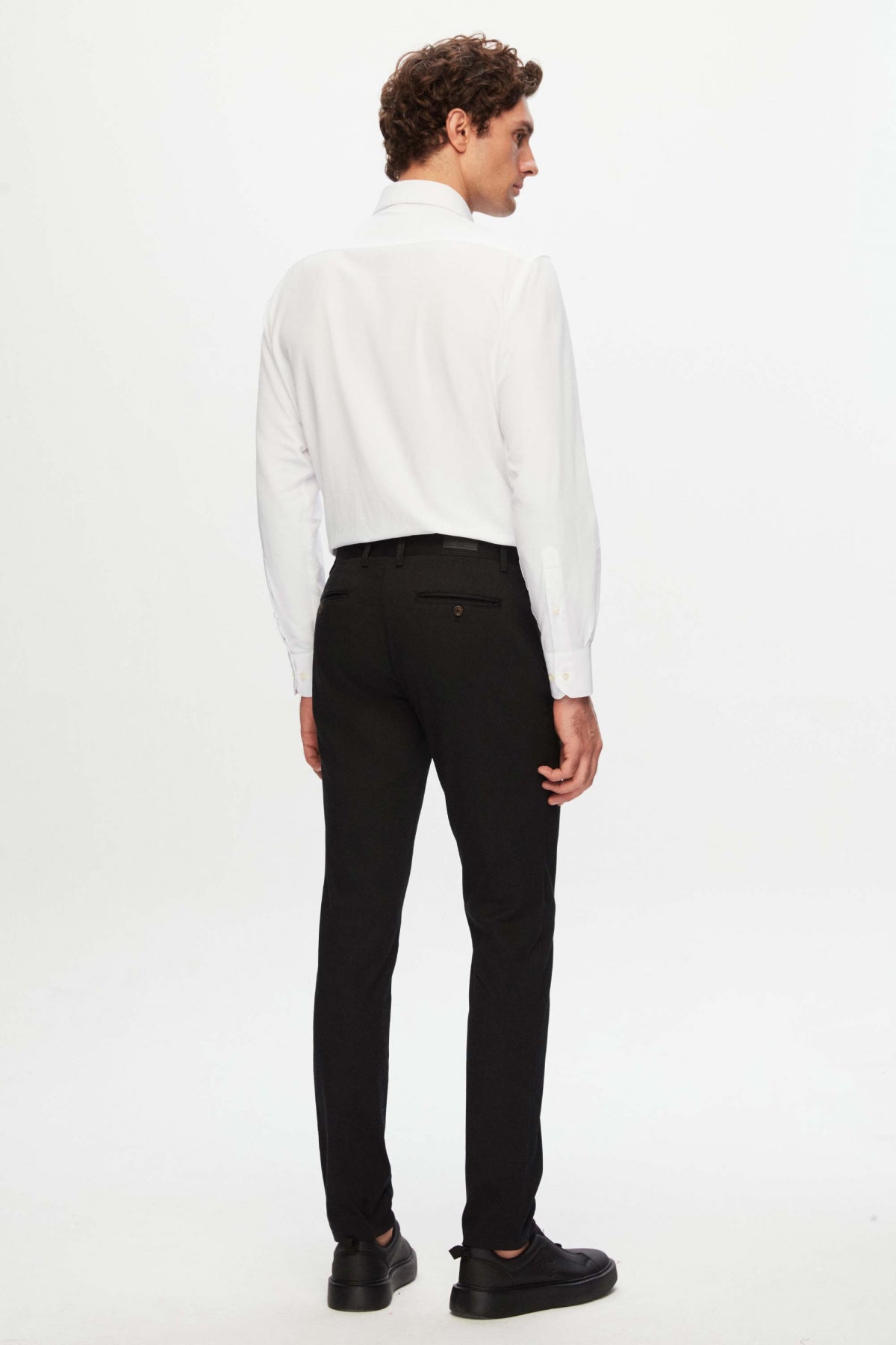 PANTALONI CHINO SLIM FIT TWN  - Negru