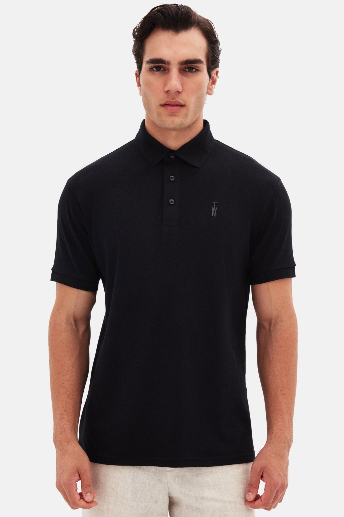 TRICOU SLIM FIT TWN  - Negru