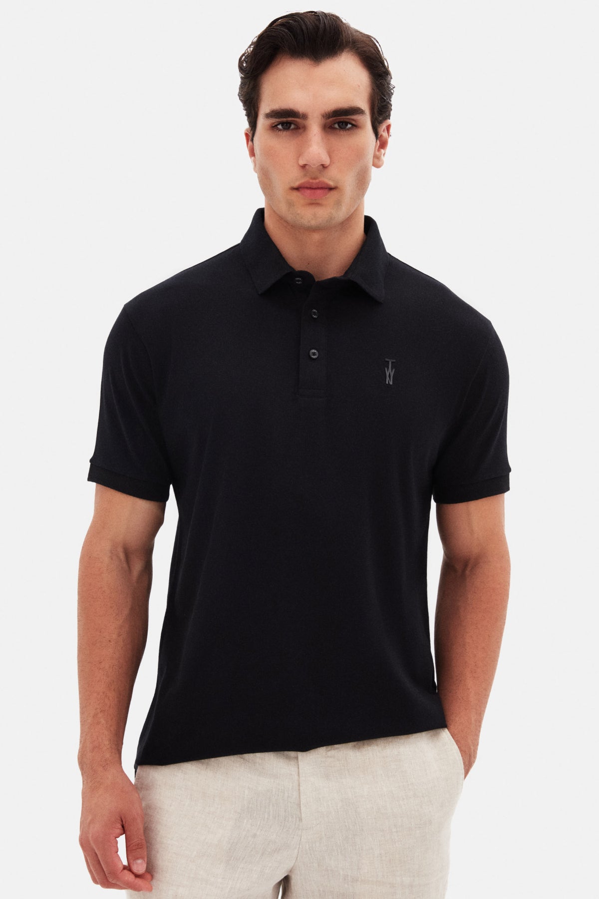 TRICOU SLIM FIT TWN  - Negru