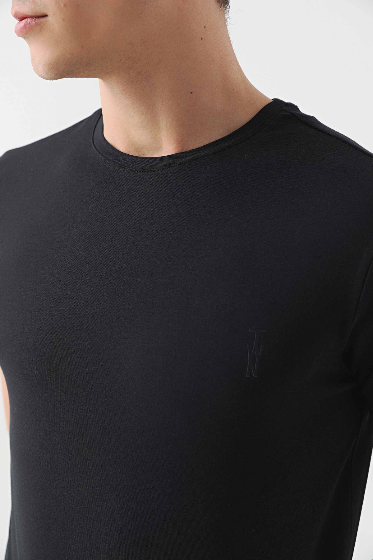 TRICOU SLIM FIT TWN  - Negru