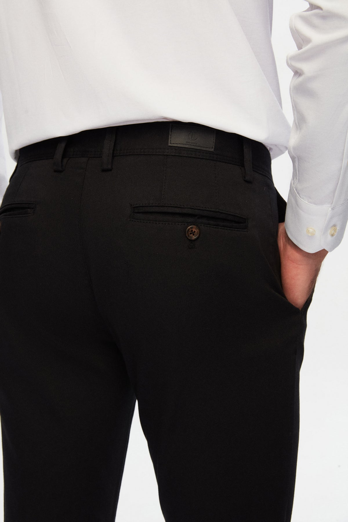PANTALONI CHINO SLIM FIT TWN  - Negru