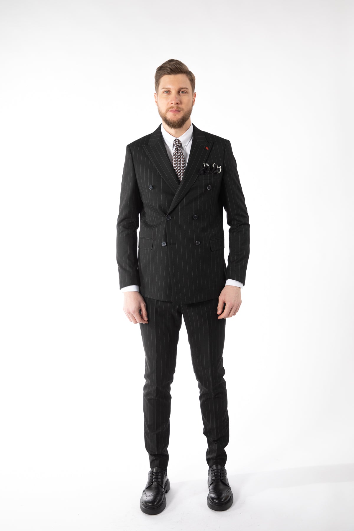 COSTUM SLIM FIT TWN  - Negru