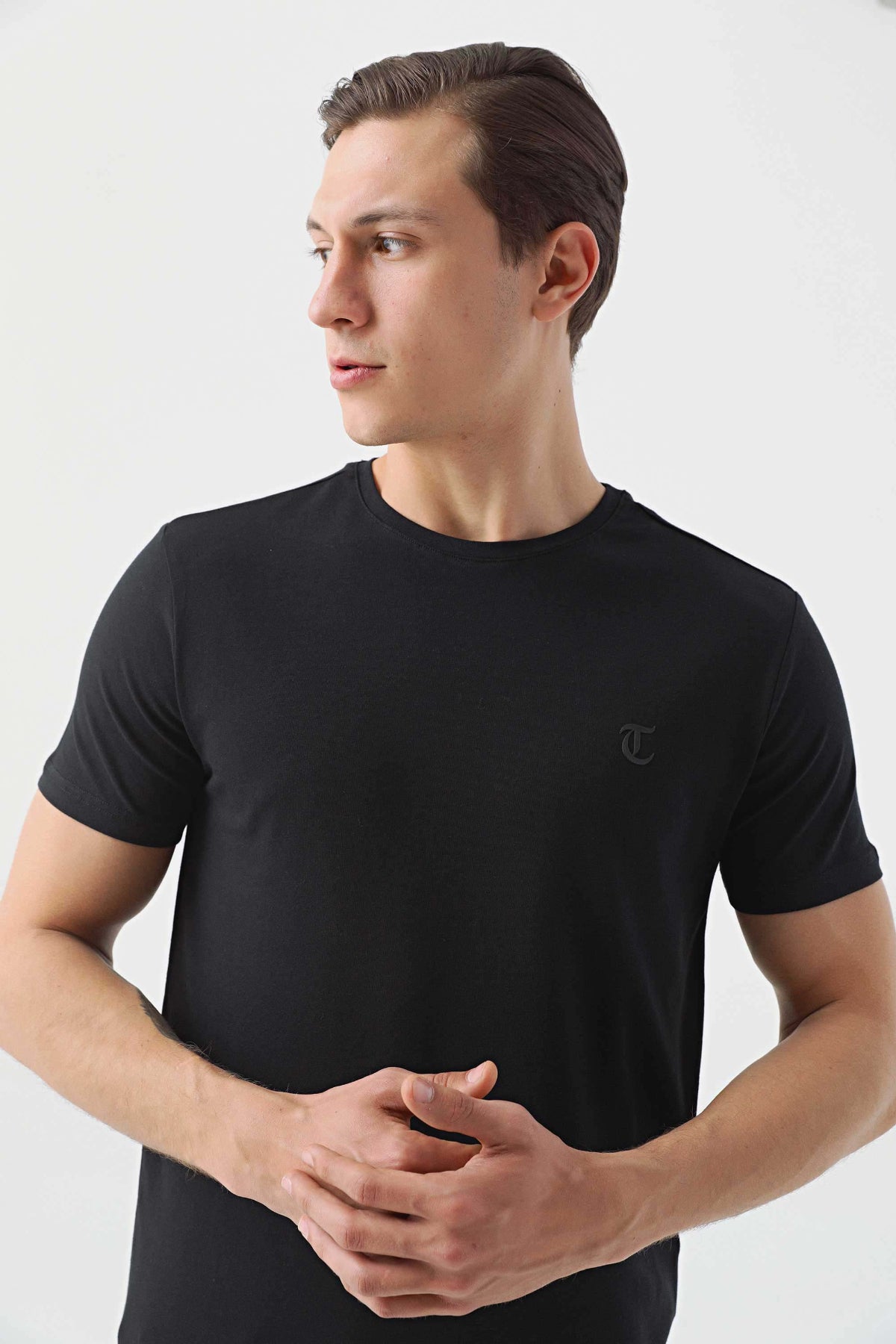 TRICOU SLIM FIT TWN  - Negru