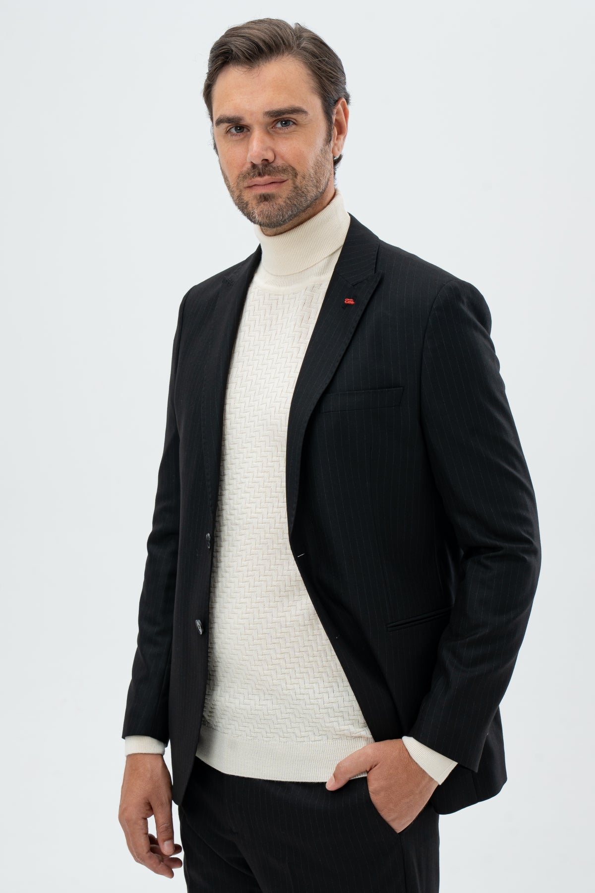 COSTUM SLIM FIT TWN  - Negru