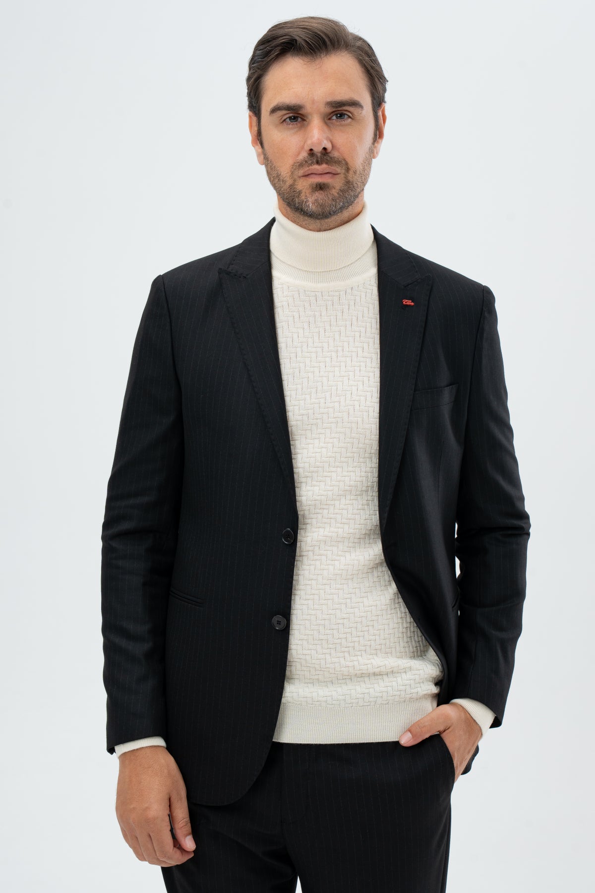 COSTUM SLIM FIT TWN  - Negru