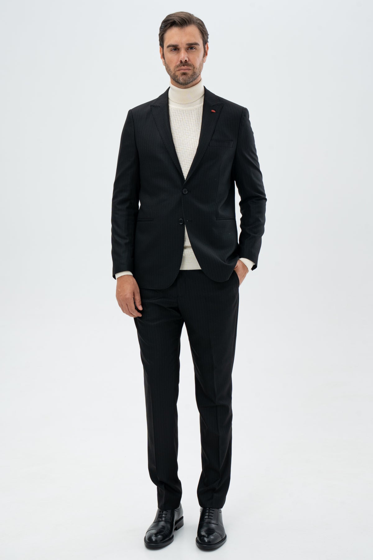 COSTUM SLIM FIT TWN  - Negru