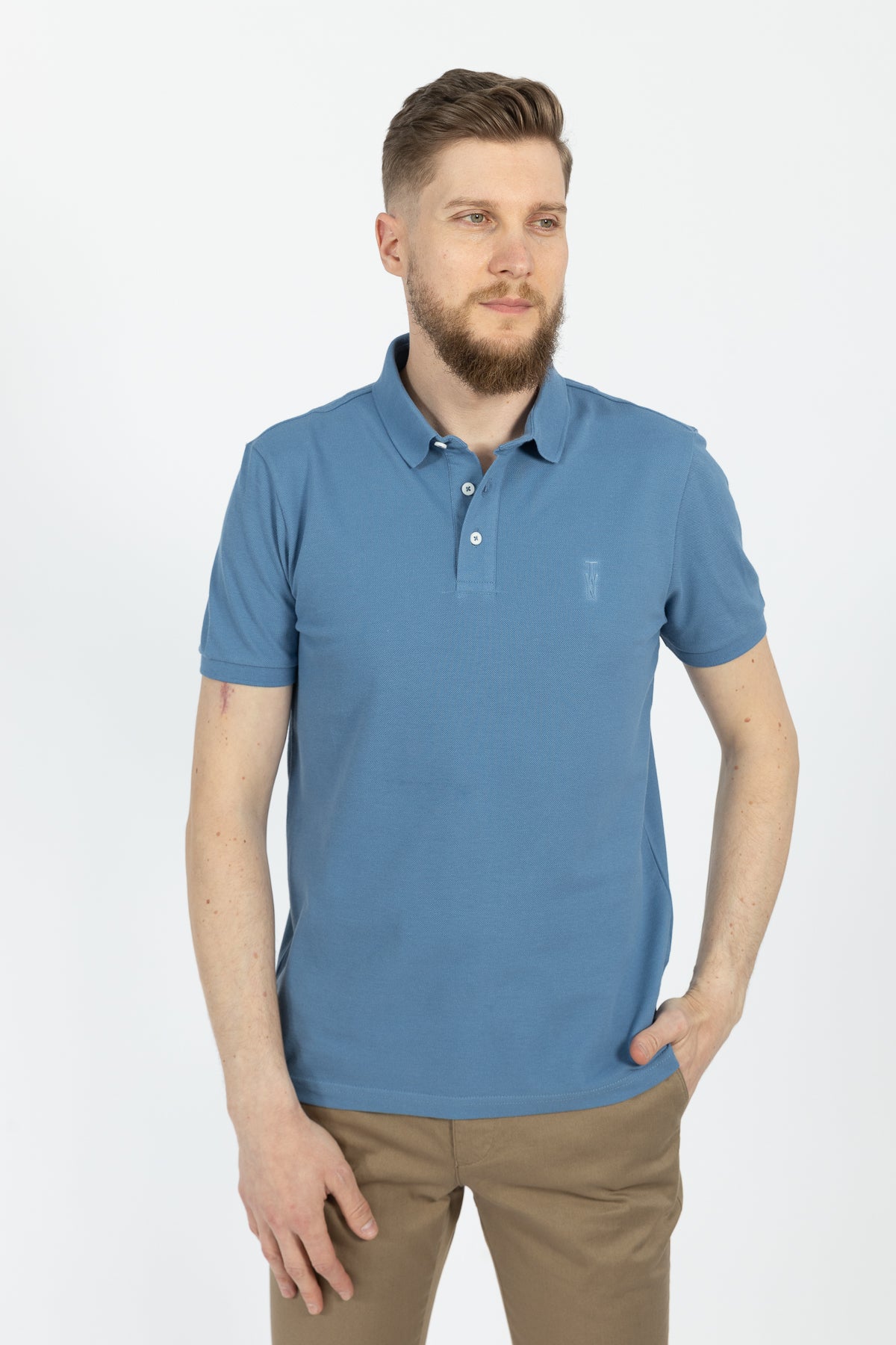 TRICOU SLIM FIT TWN  - Albastru