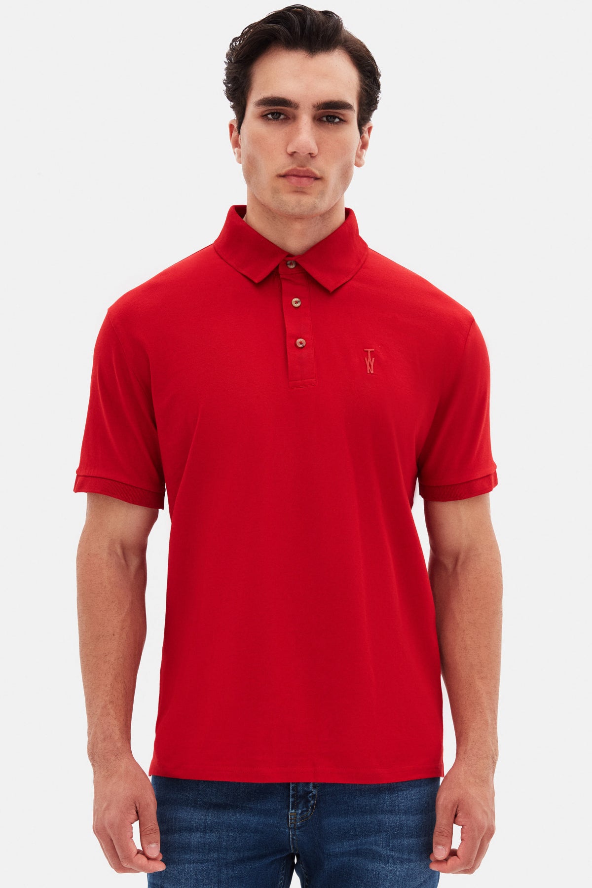 TRICOU SLIM FIT TWN  - Roșu