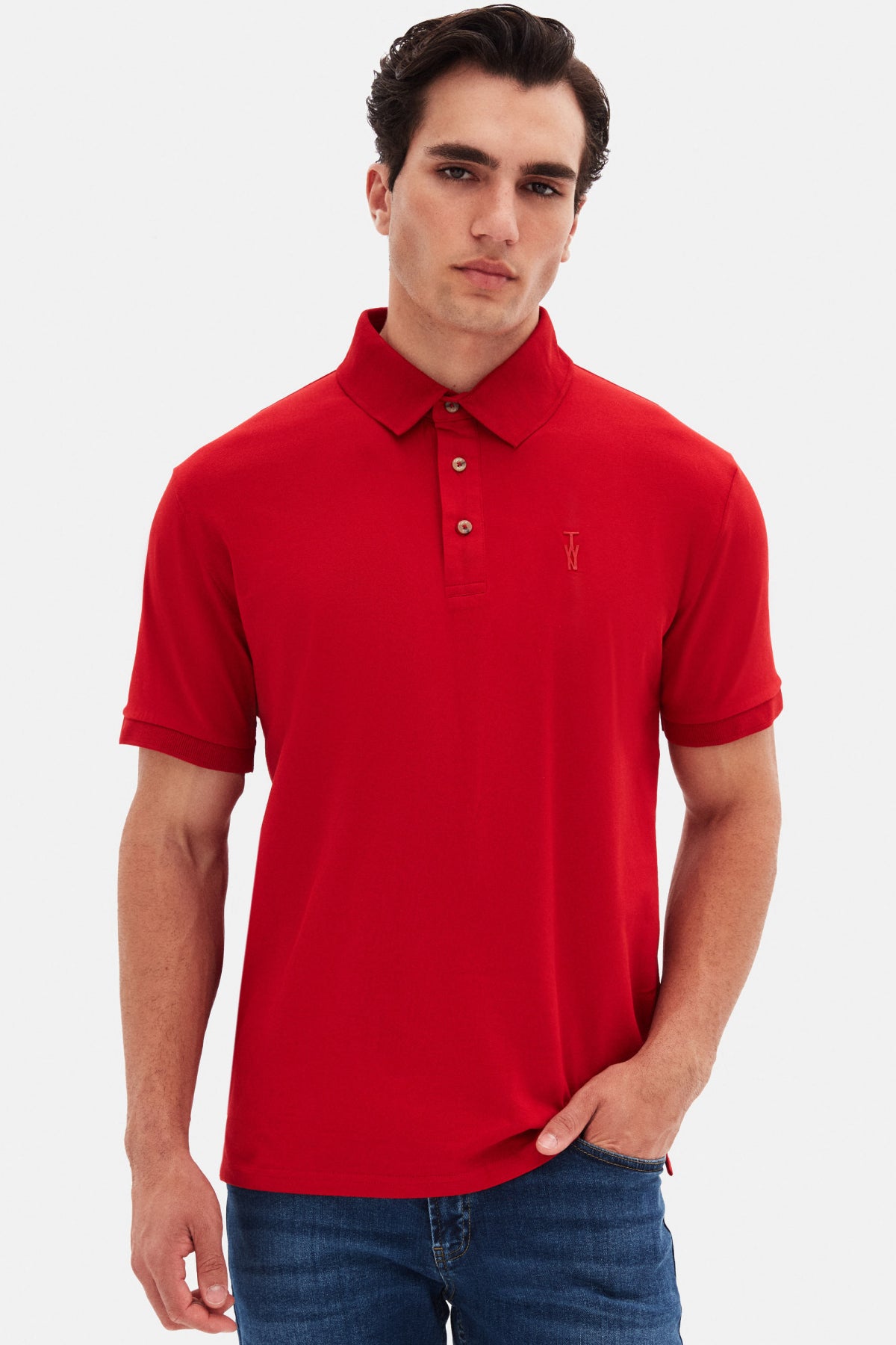 TRICOU SLIM FIT TWN  - Roșu