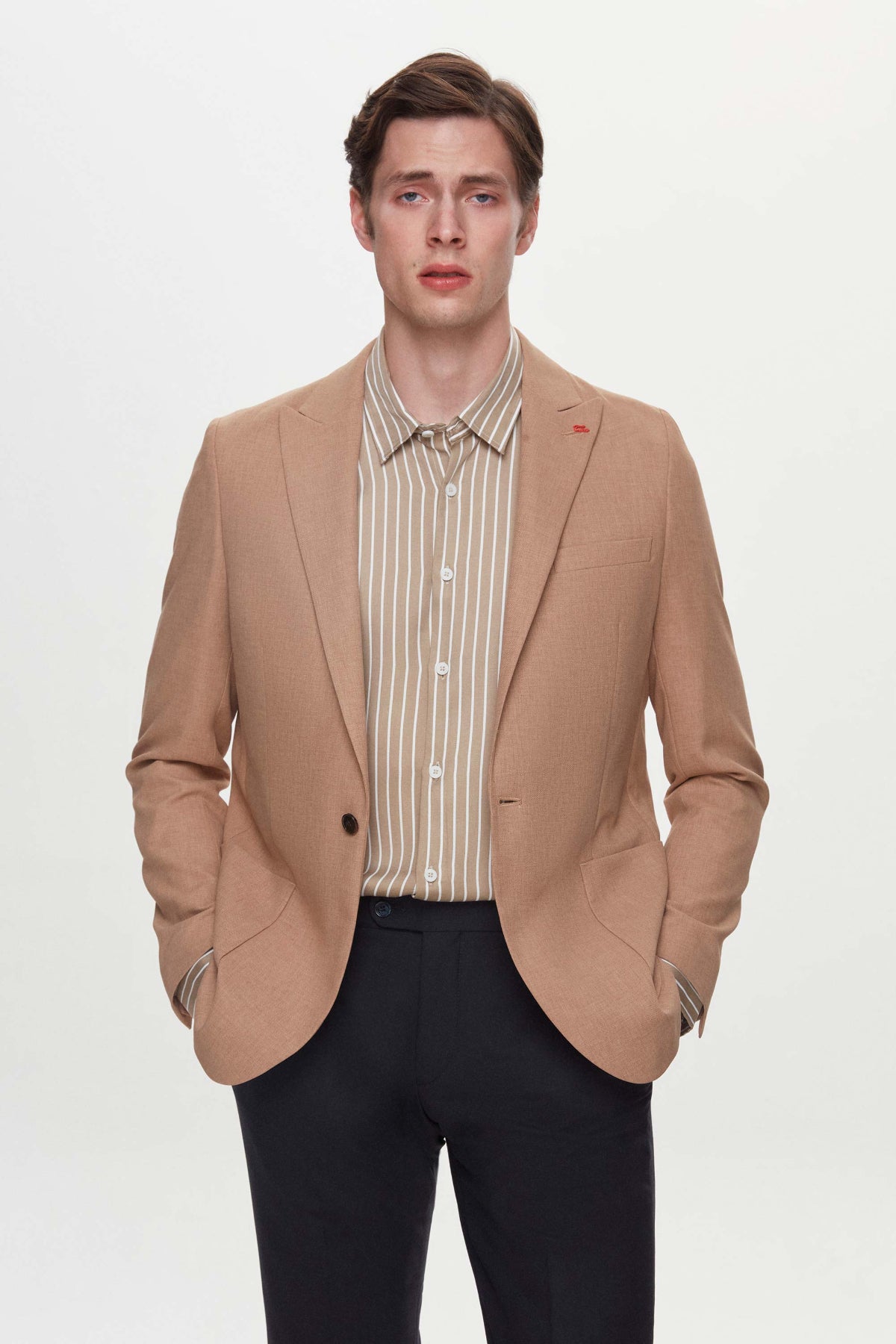 SACOU SLIM FIT TWN  - Maro