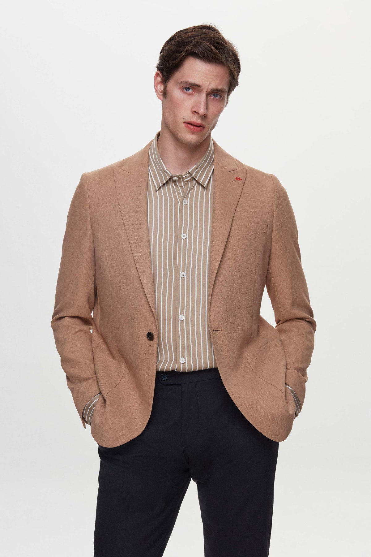 SACOU SLIM FIT TWN  - Maro