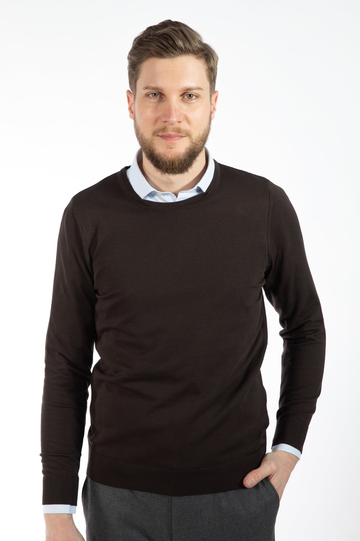 PULOVER SLIM FIT TWN  - Maro
