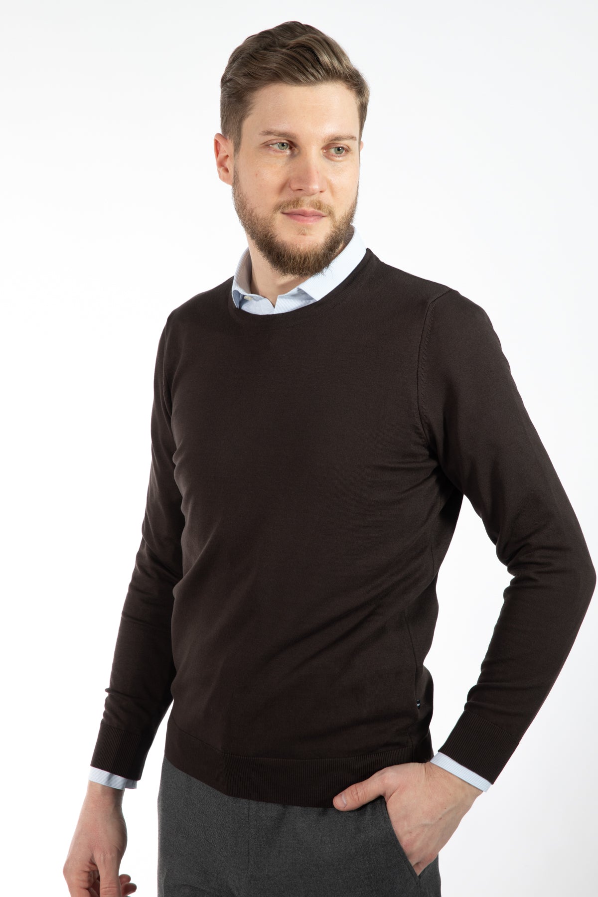 PULOVER SLIM FIT TWN  - Maro