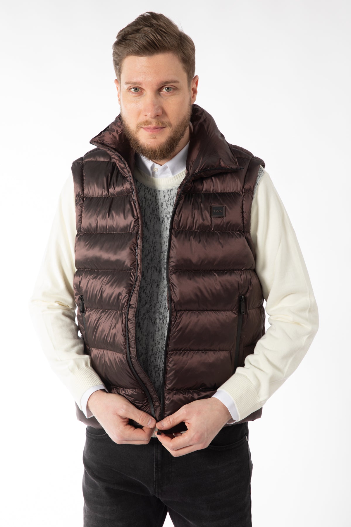 GEACA SLIM FIT TWN  - Bordo