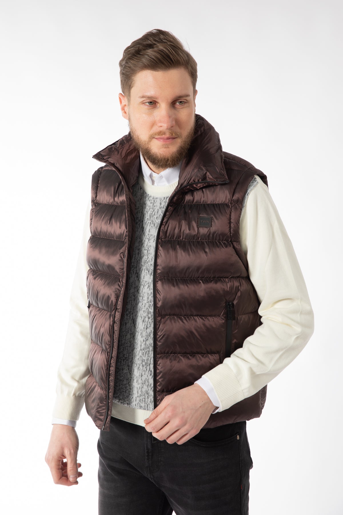 GEACA SLIM FIT TWN  - Bordo