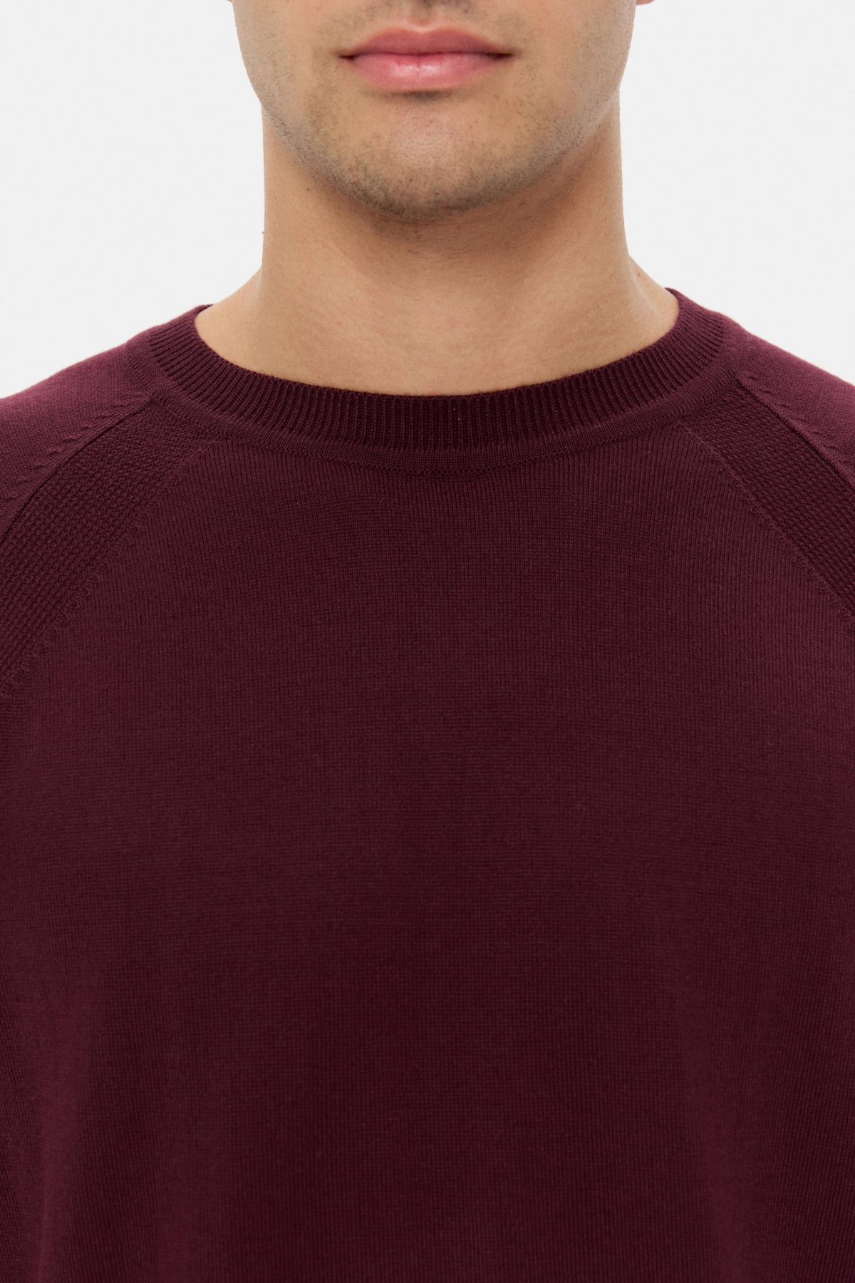 PULOVER SLIM FIT TWN  - Bordo