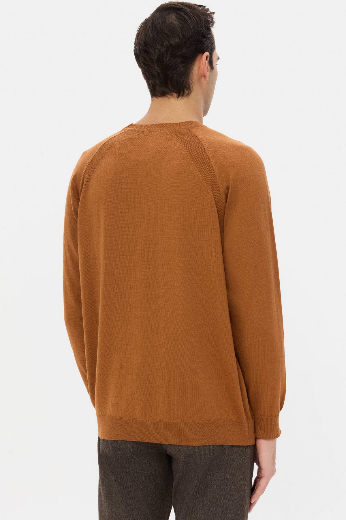 PULOVER SLIM FIT TWN  - Camel