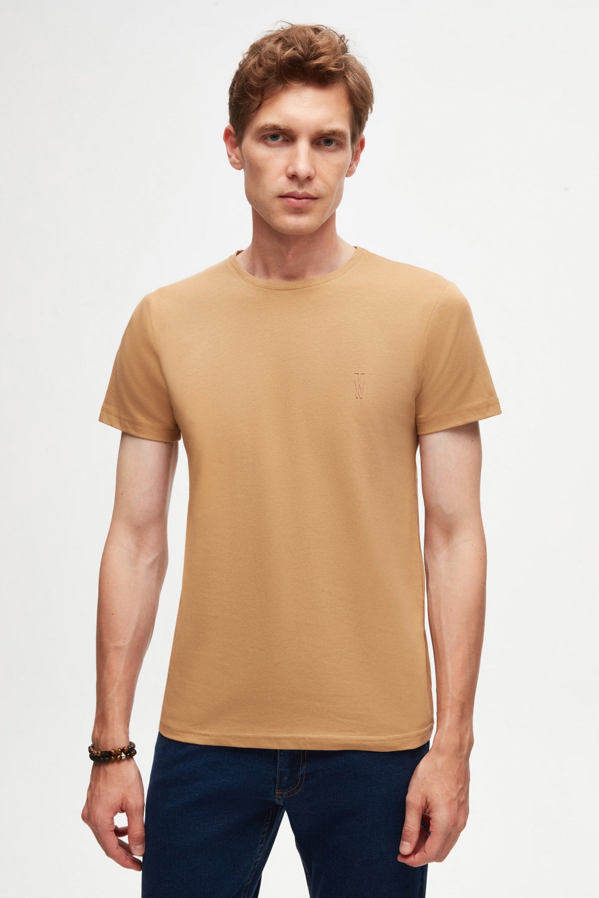 TRICOU SLIM FIT TWN  - Camel