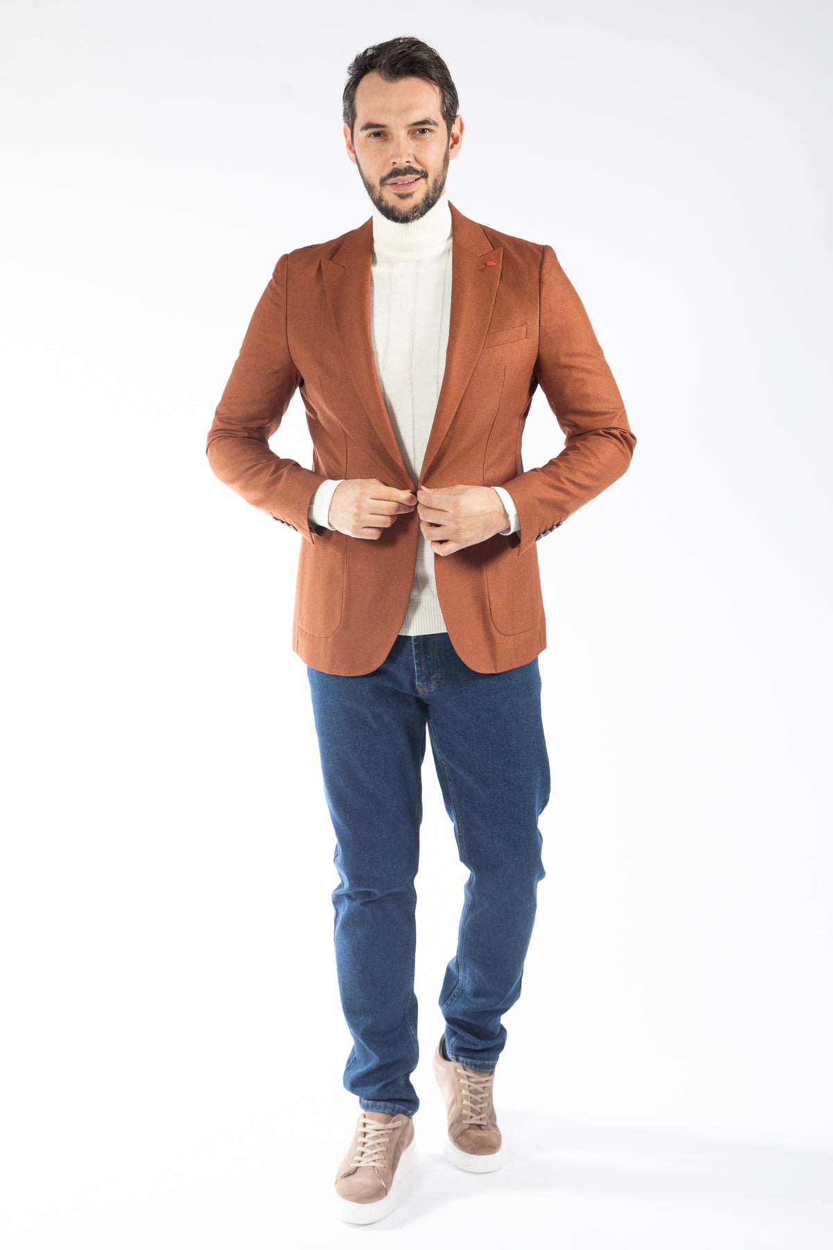 SACOU   SLIM FIT TWN  - Portocaliu