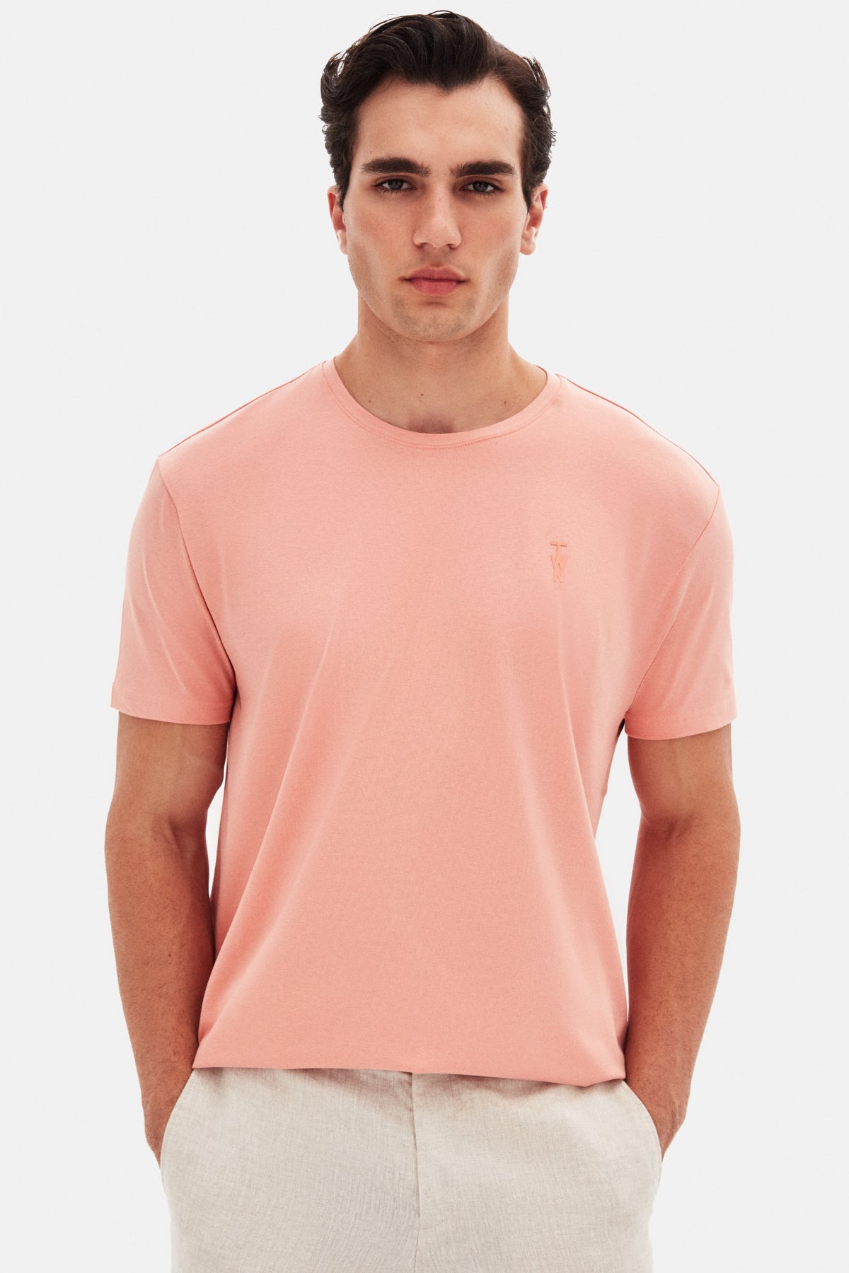 TRICOU SLIM FIT TWN  - Argilă