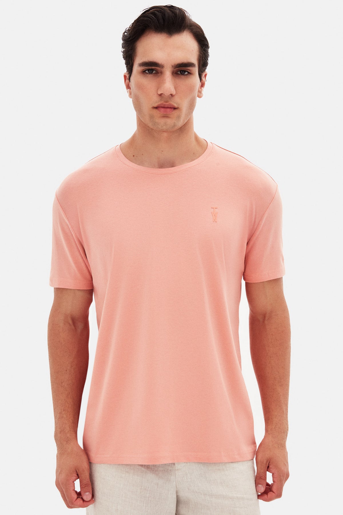 TRICOU SLIM FIT TWN  - Argilă