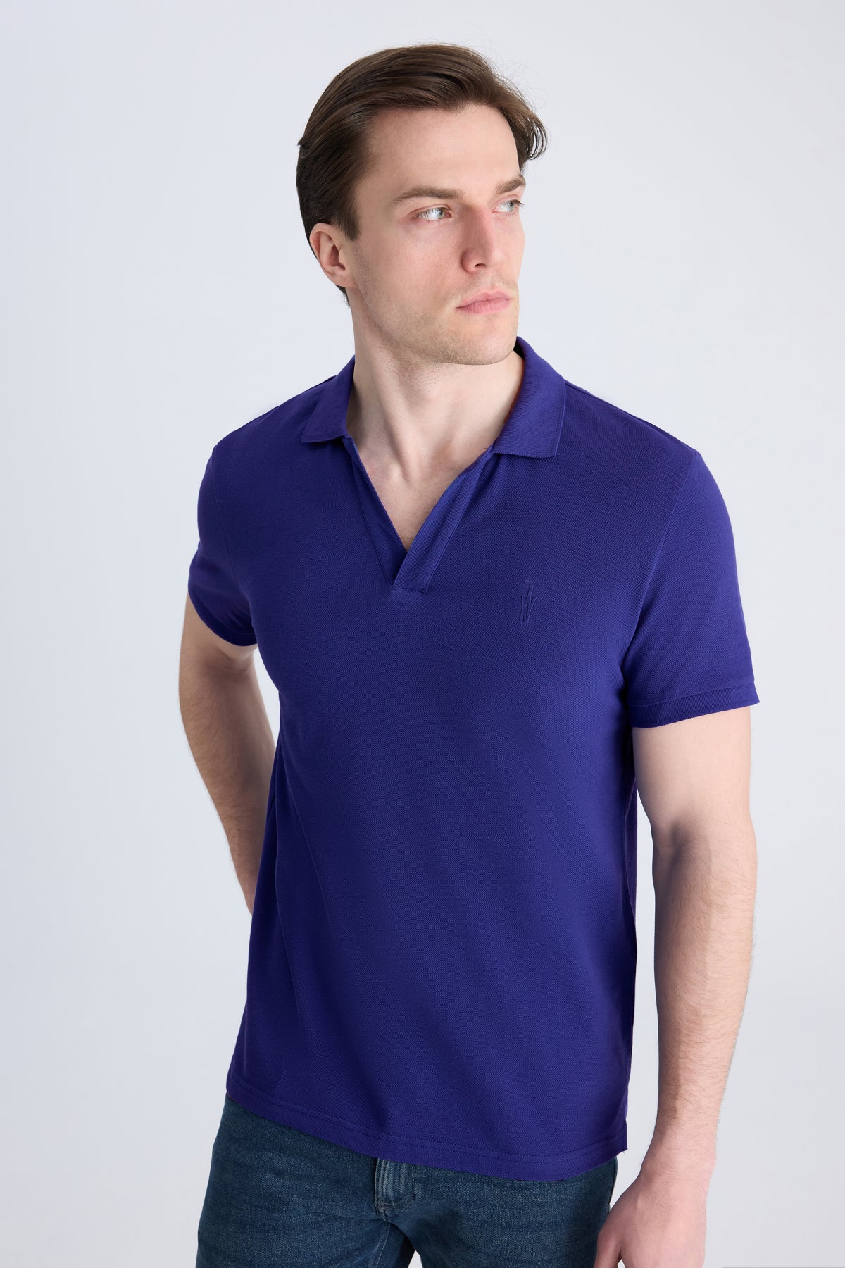 TRICOU SLIM FIT TWN  - Albastru