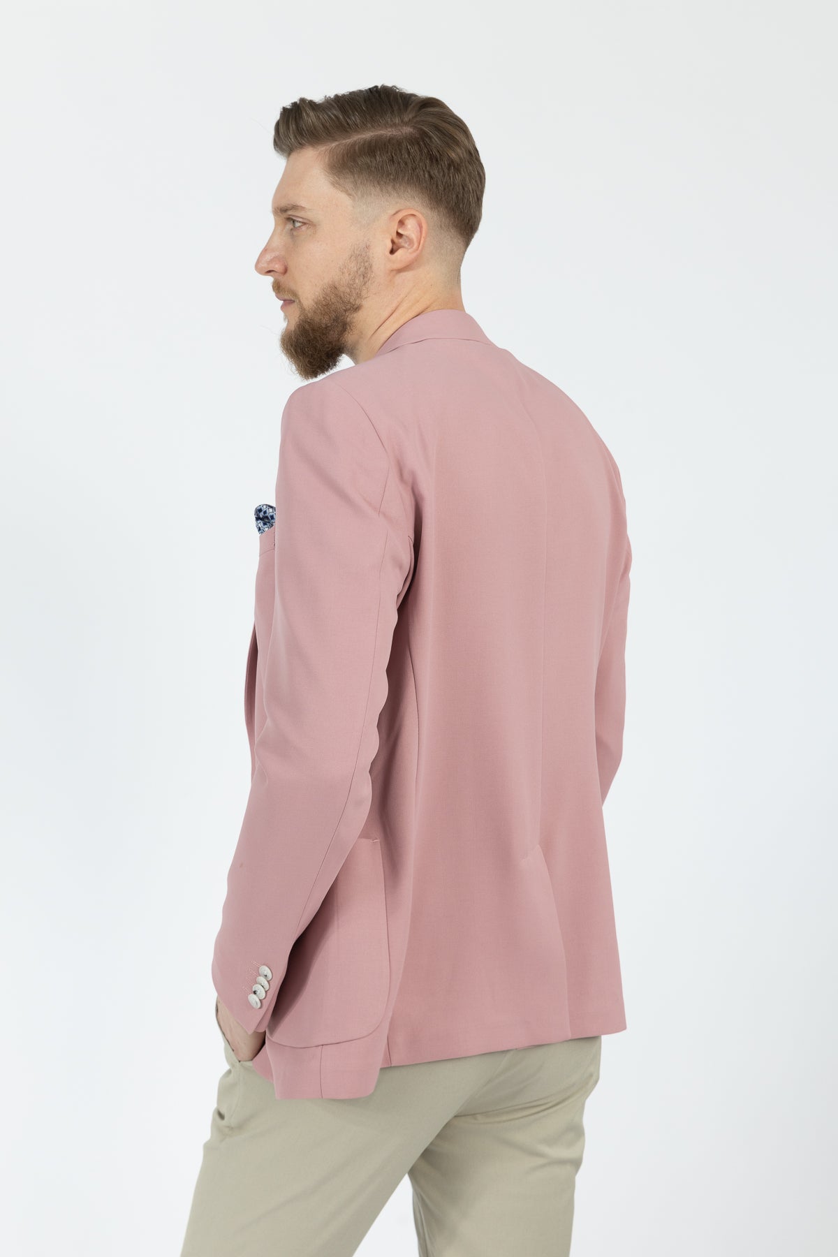 SACOU SLIM FIT TWN  - Trandafiriu Pudrat