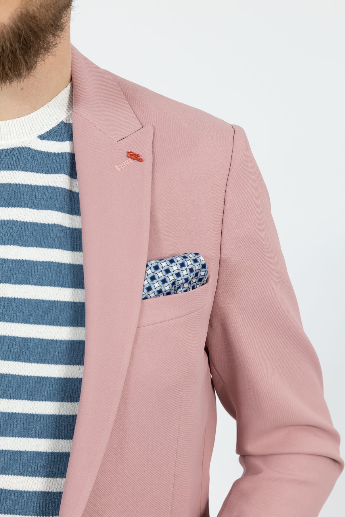 SACOU SLIM FIT TWN  - Trandafiriu Pudrat