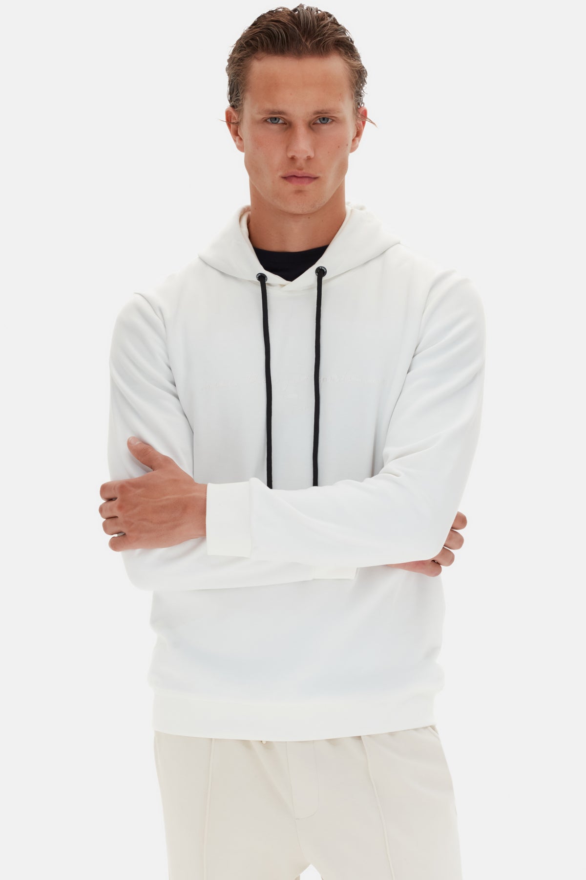 HANORAC SLIM FIT TWN  - Ecru