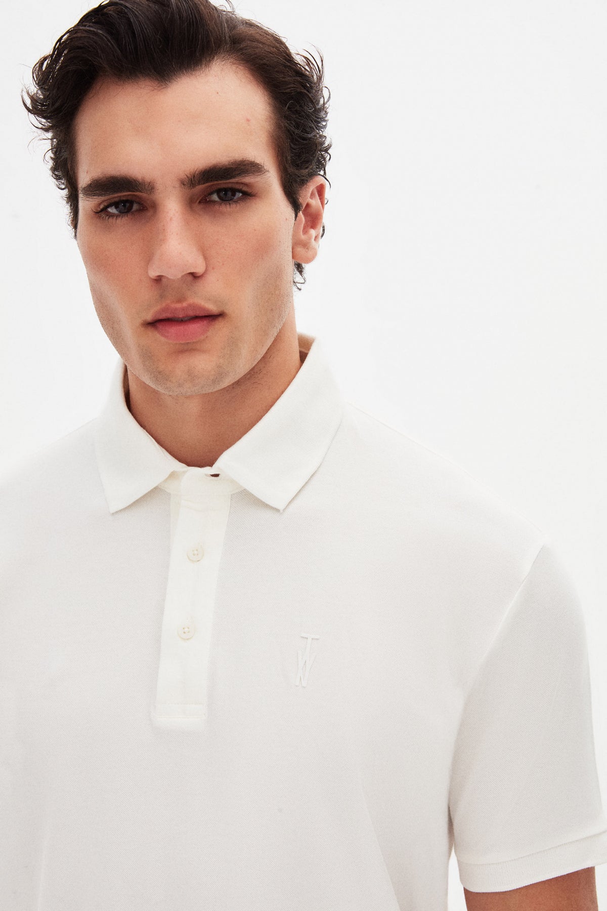 TRICOU SLIM FIT TWN  - Ecru