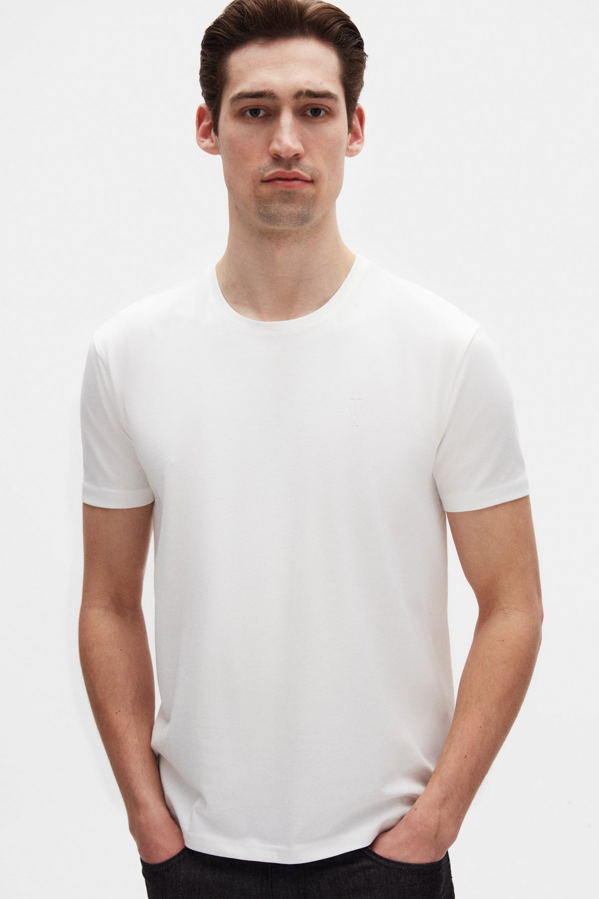 TRICOU SLIM FIT TWN  - Ecru