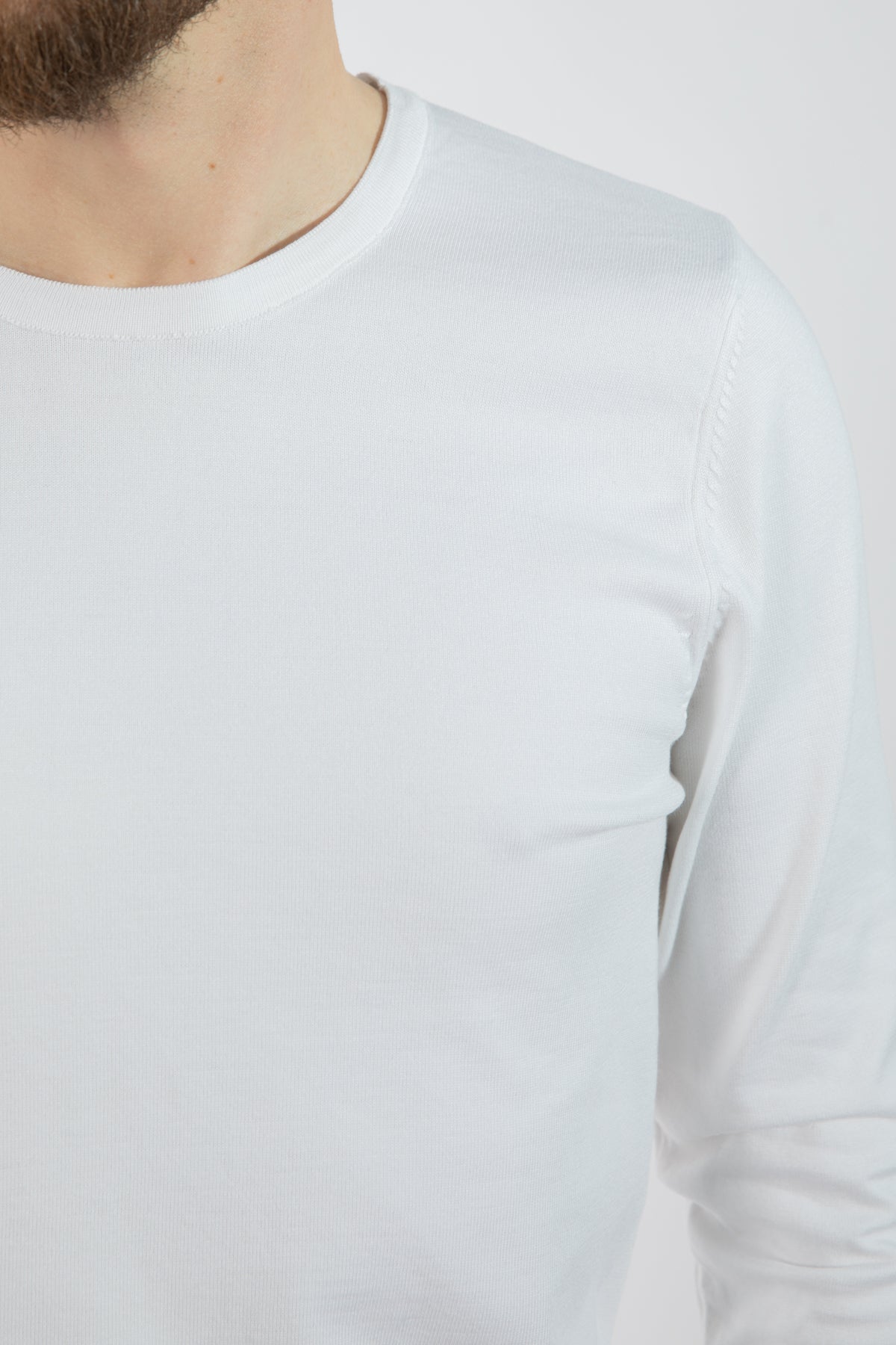 PULOVER SLIM FIT TWN  - Ecru