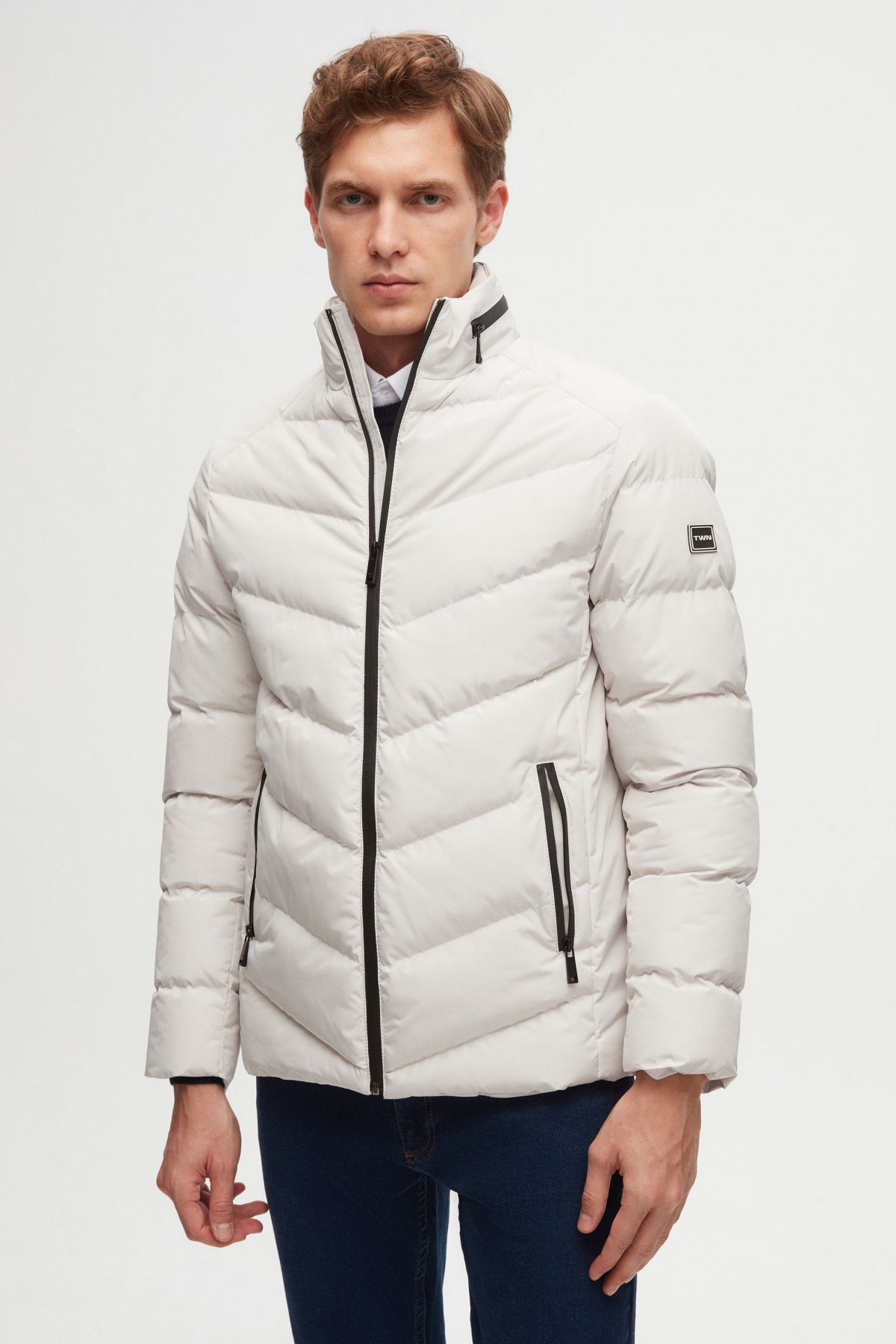 GEACA SLIM FIT TWN  - Ecru