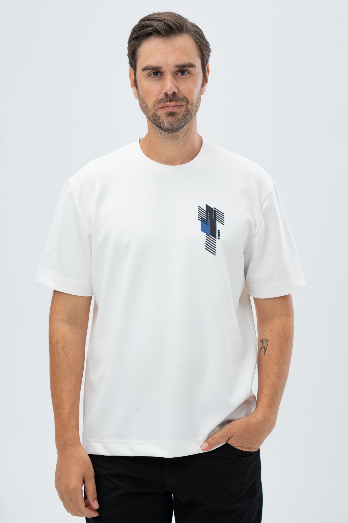 TRICOU RELAXED FIT TWN  - Ecru