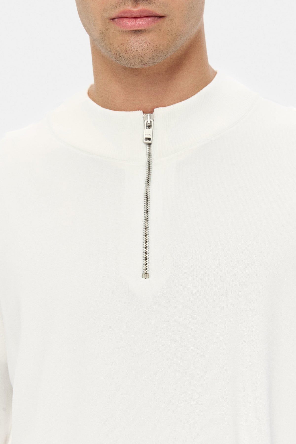 PULOVER SLIM FIT TWN  - Ecru