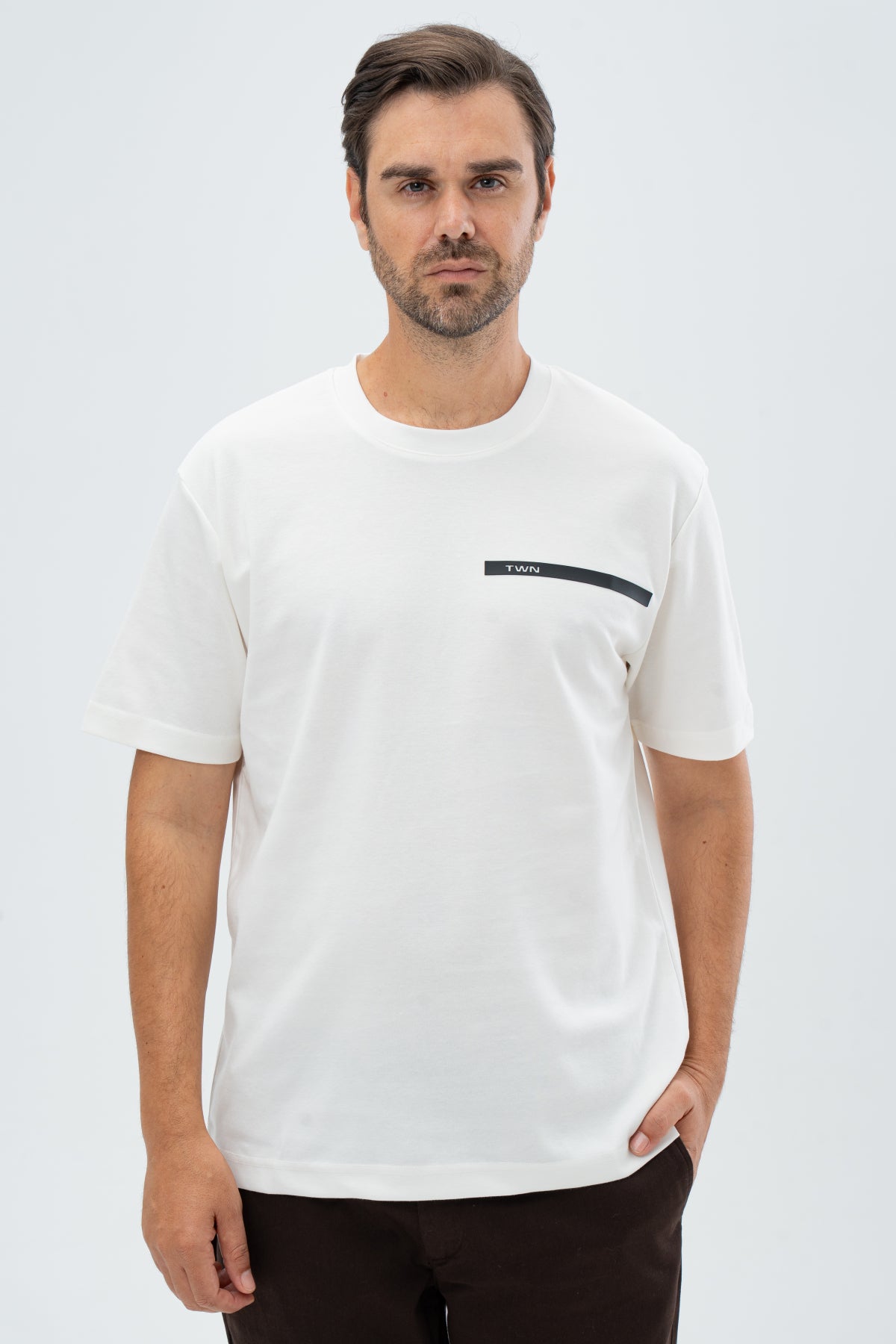 TRICOU RELAXED FIT TWN  - Ecru