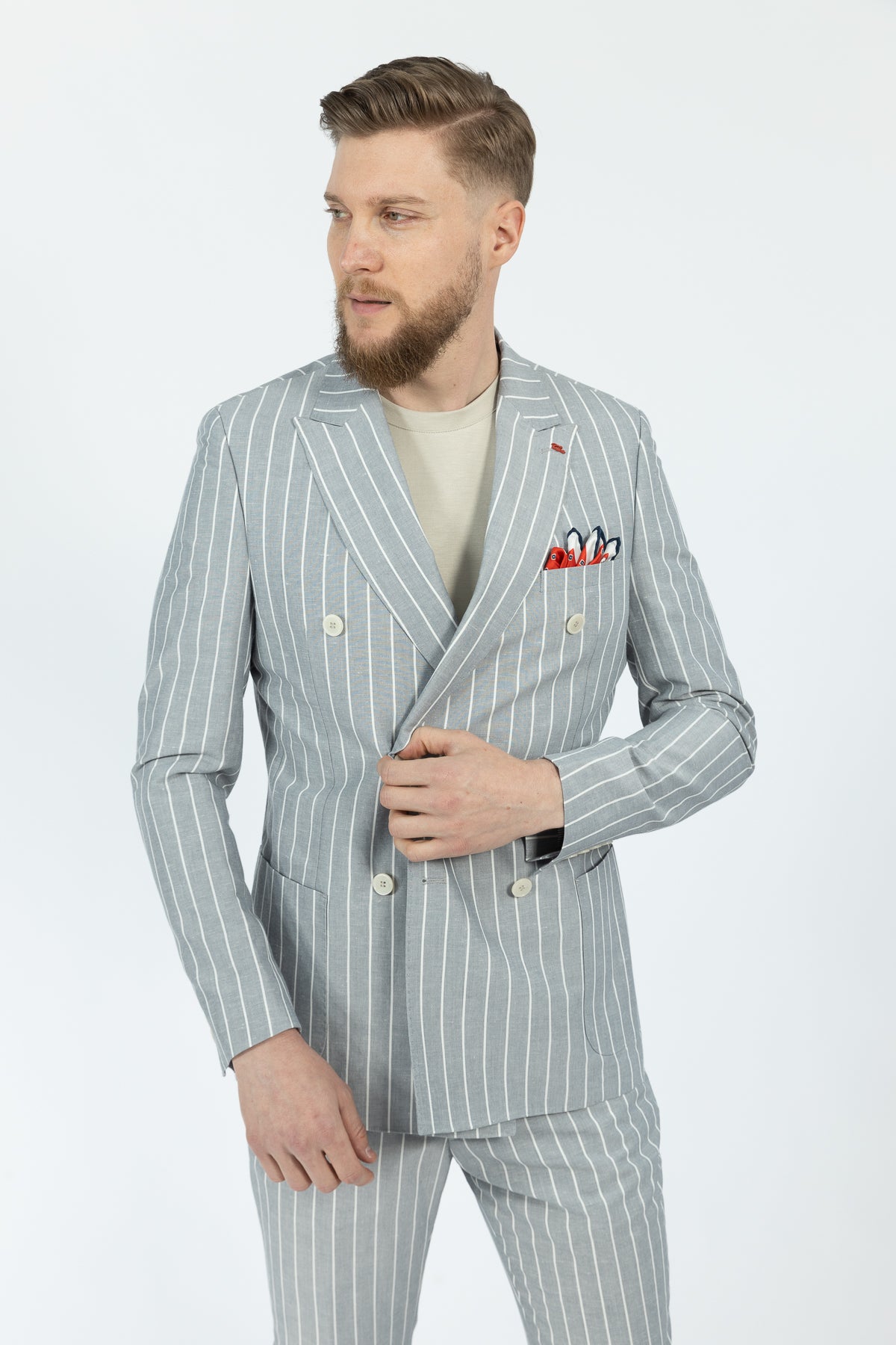 COSTUM SLIM FIT TWN  - Gri