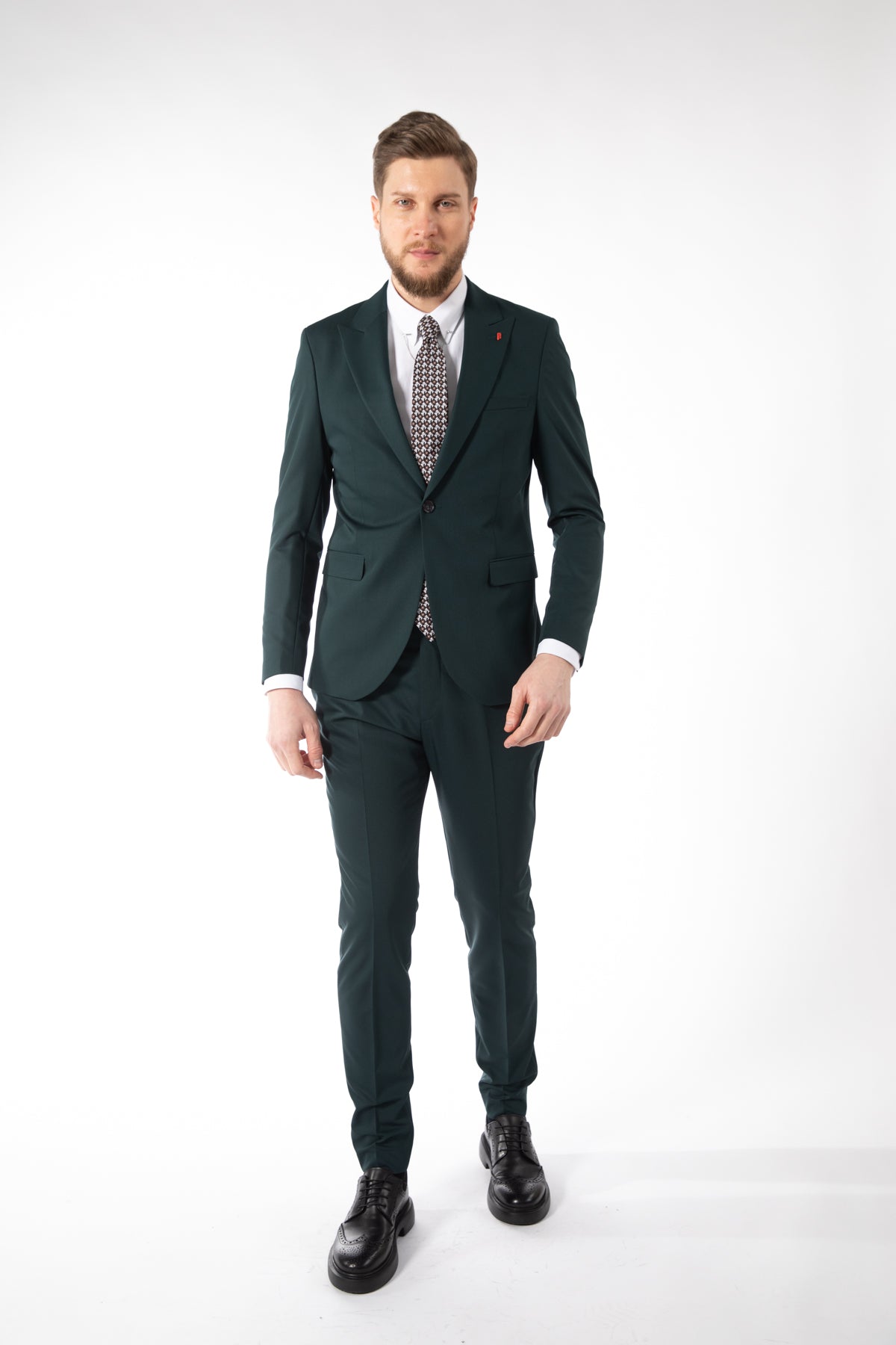 COSTUM SLIM FIT  TWN  - Verde