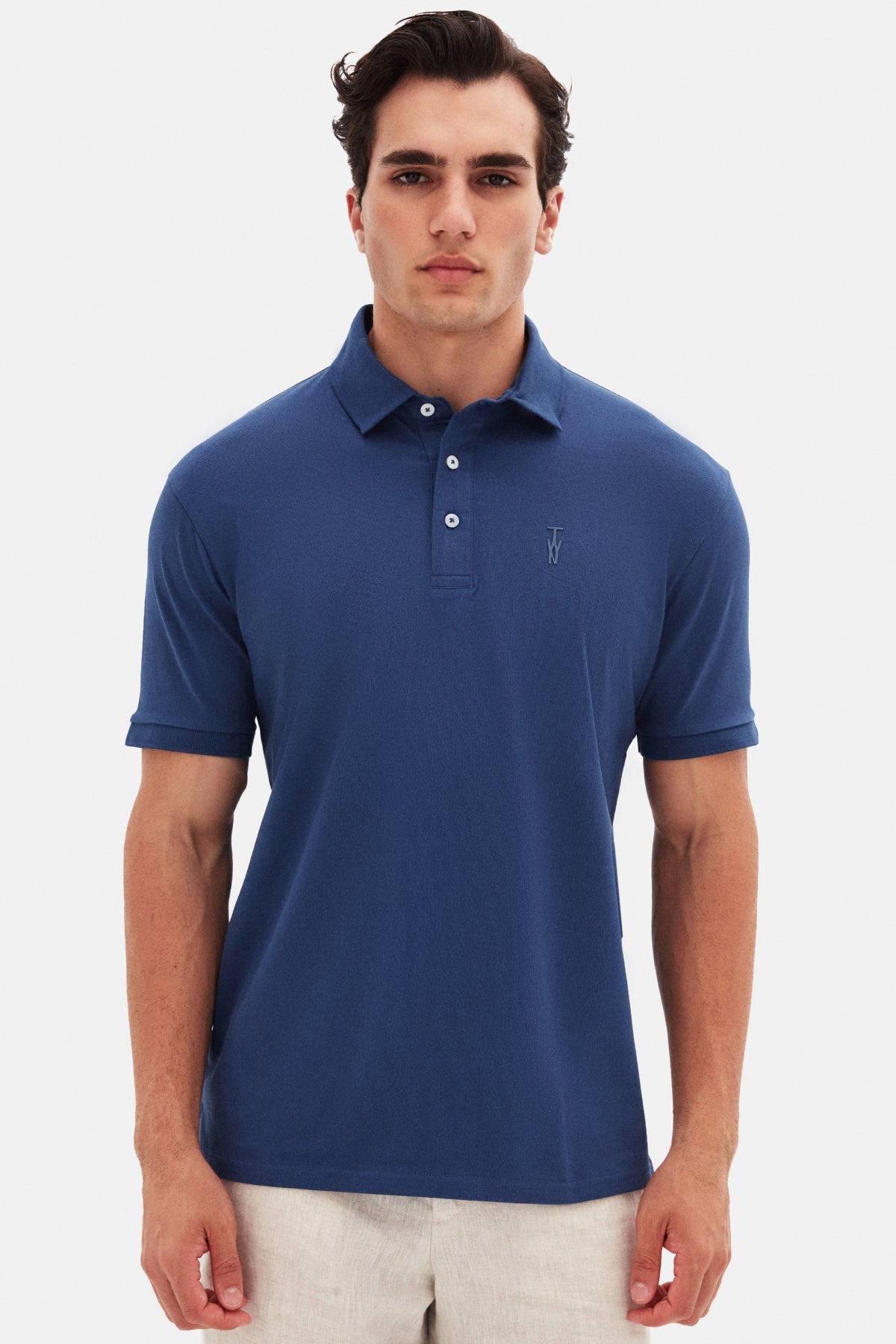 TRICOU SLIM FIT TWN  - Albastru