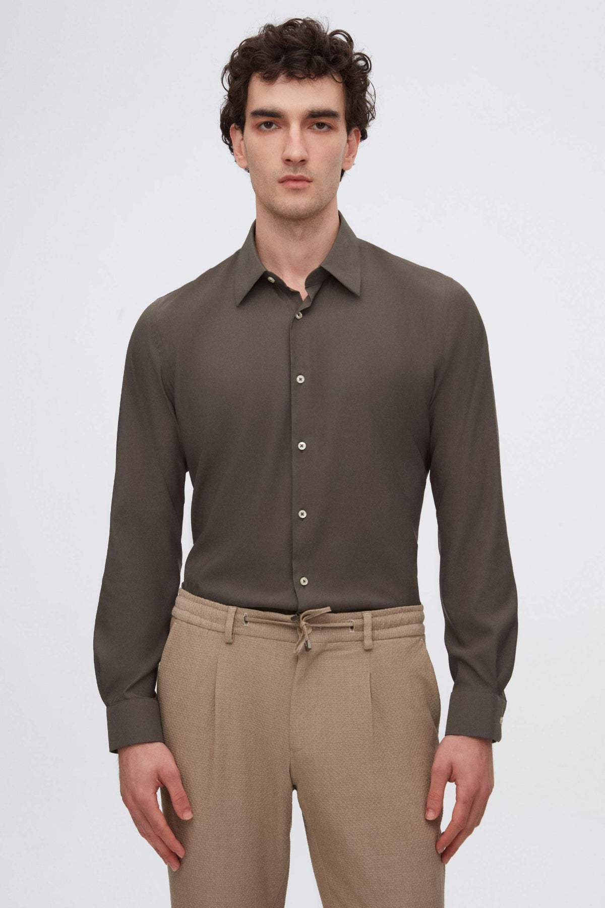 CAMASA SLIM FIT TWN  - Kaki