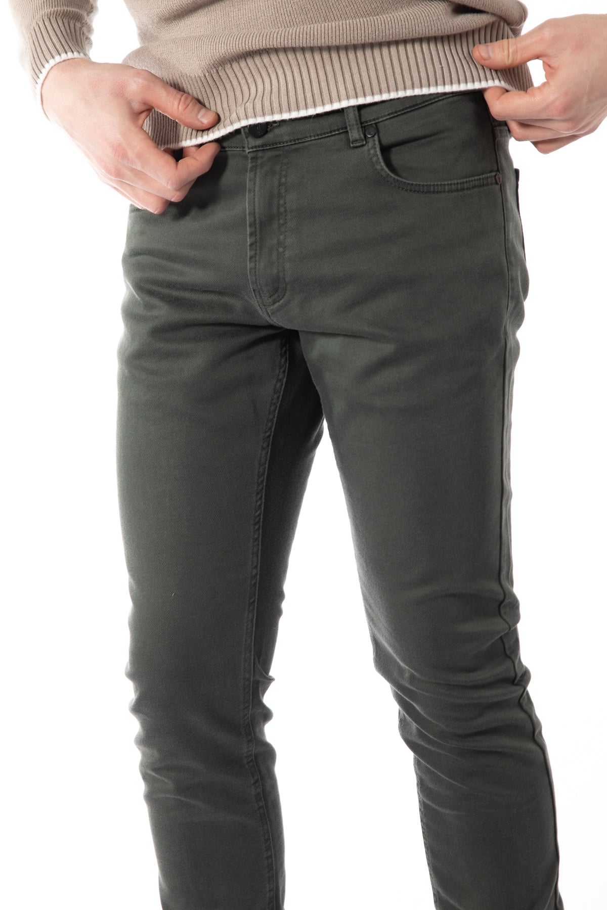 PANTALONI CHINO SLIM FIT TWN  - Kaki