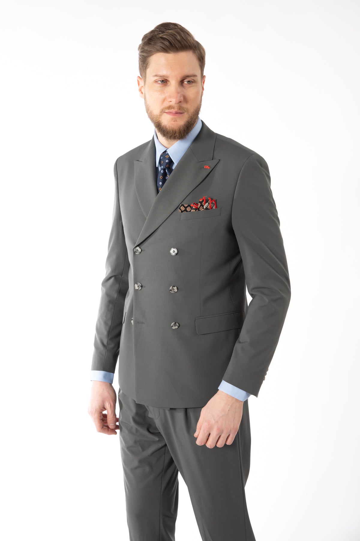 COSTUM SLIM FIT TWN  - Kaki