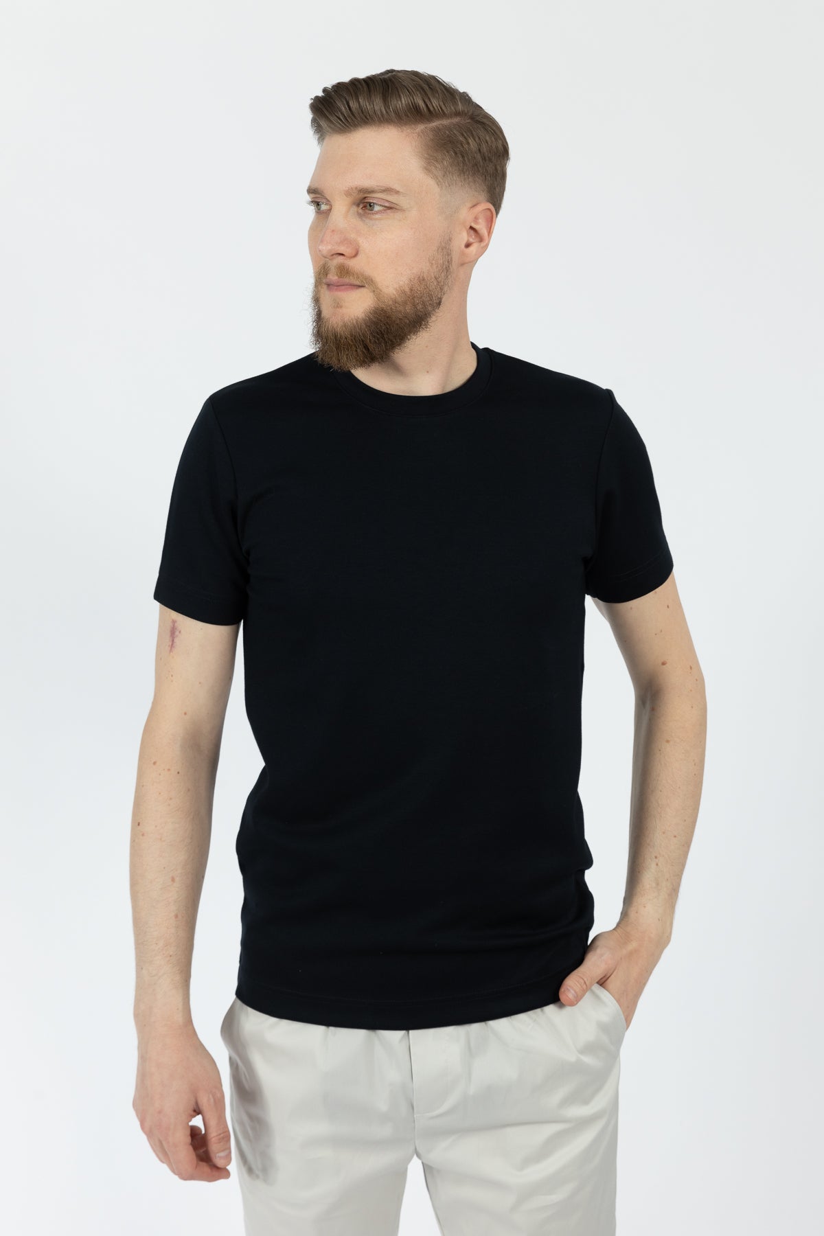 TRICOU SLIM FIT TWN  - Bleumarin
