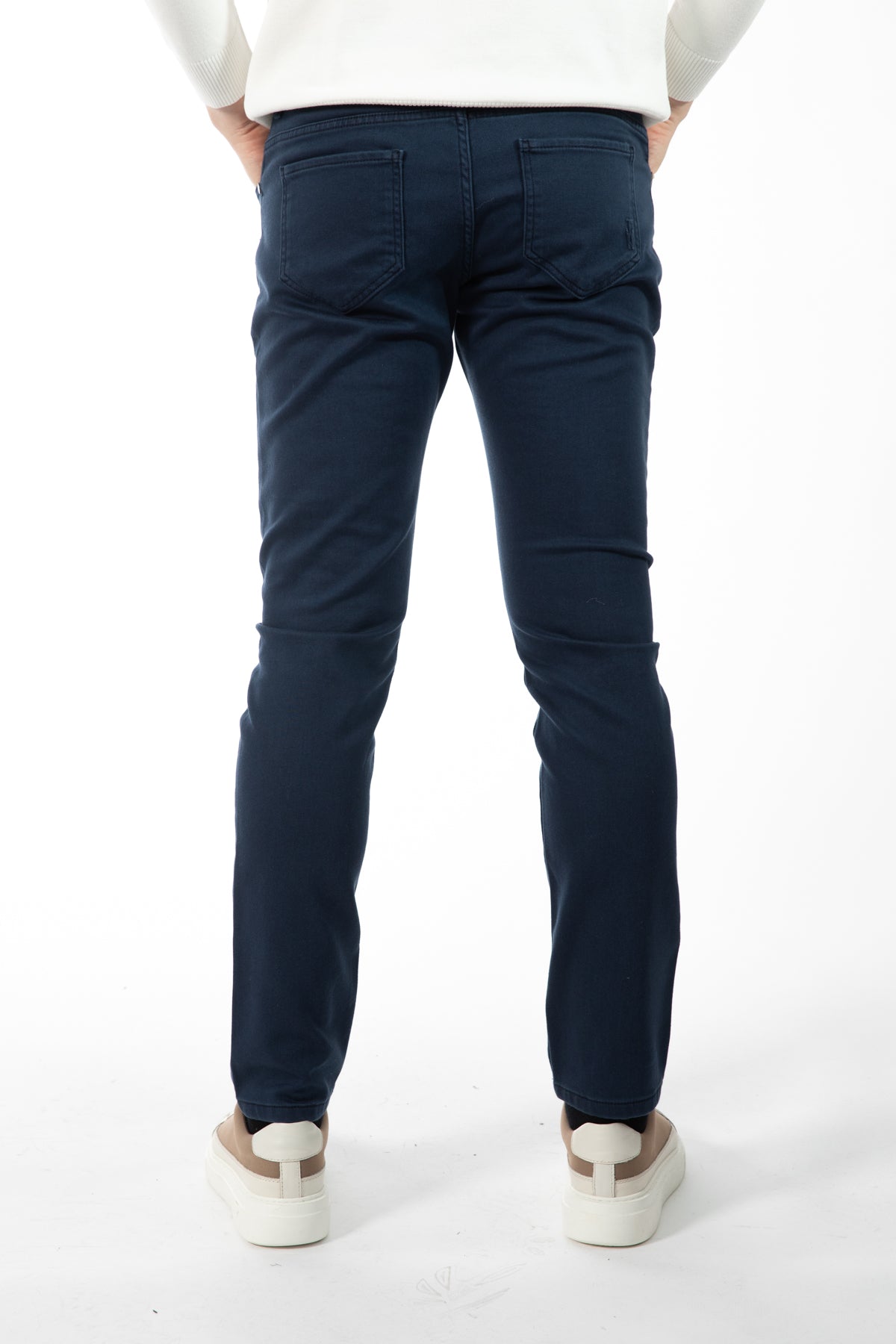 PANTALONI CHINO SLIM FIT TWN  - Bleumarin