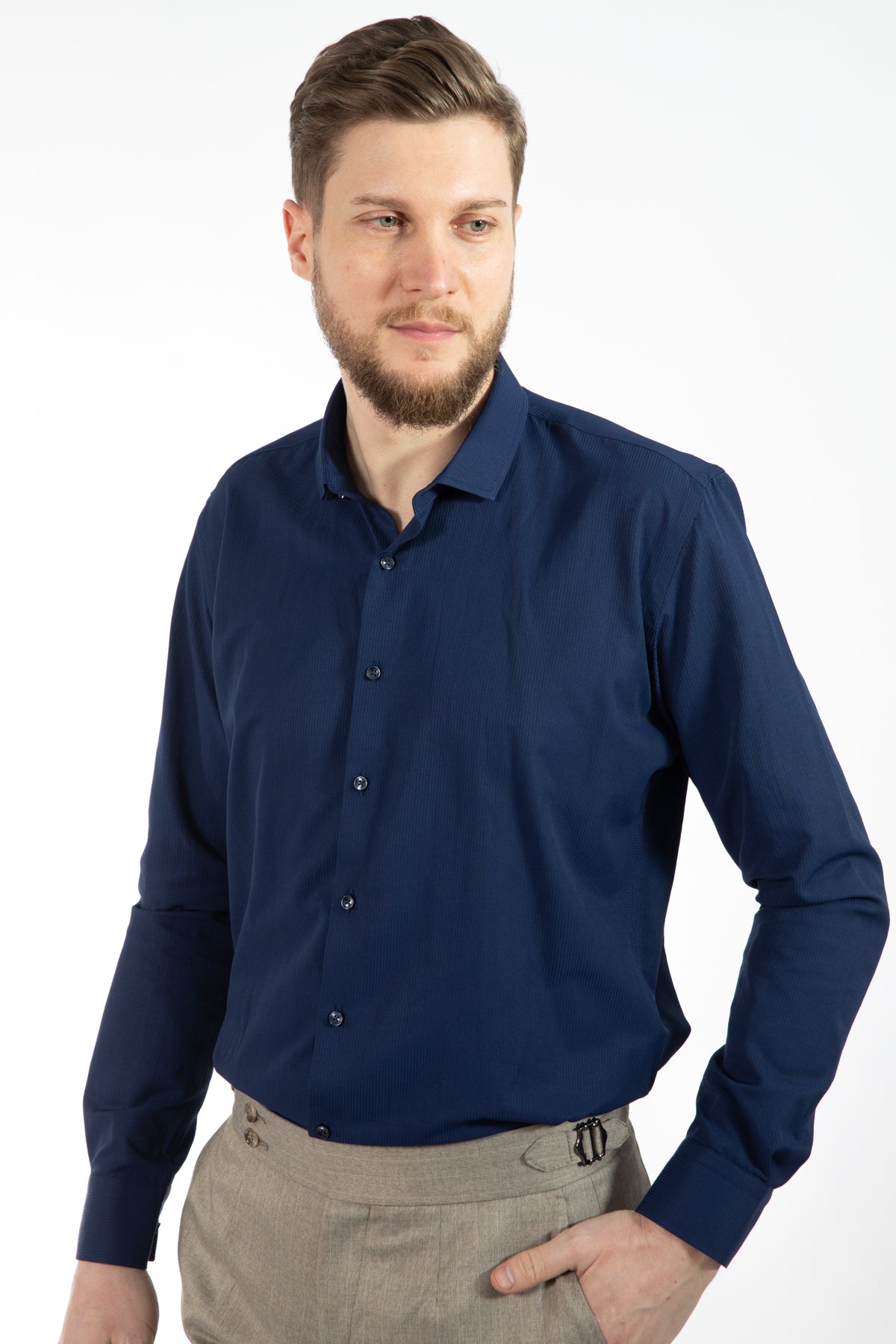 CAMASA SLIM FIT TWN  - Bleumarin
